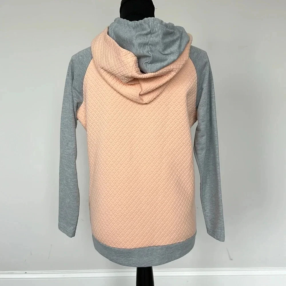 Asymetrical Pink and Grey‎ Hoodie Sz SM - Picture 4 of 5